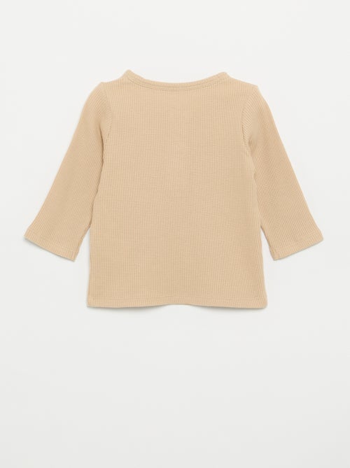 Henley Neck T-shirt - Kiabi Henley Neck T-shirt - Kiabi