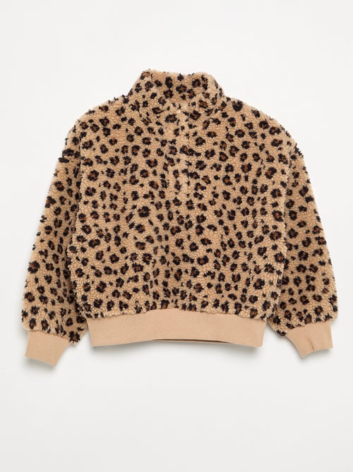 High-Neck Fleece Sweatshirt - Kiabi