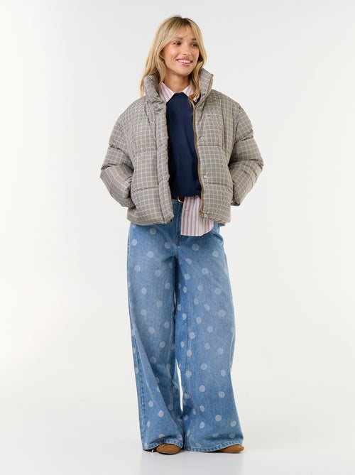 High-neck quilted puffer jacket - Kiabi