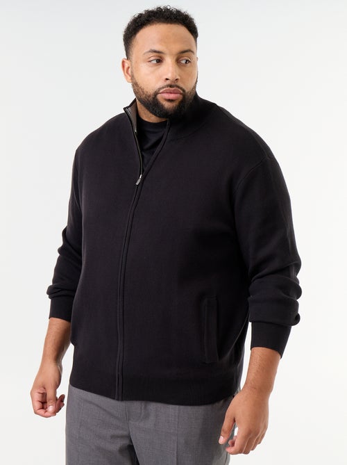 High-Neck Zip-Up Cardigan - Kiabi
