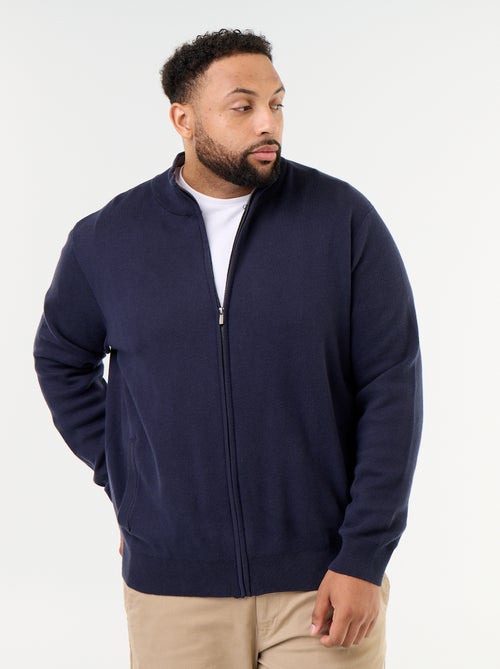 High-Neck Zip-Up Cardigan - Kiabi