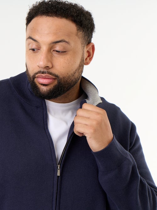 High-Neck Zip-Up Cardigan - Kiabi
