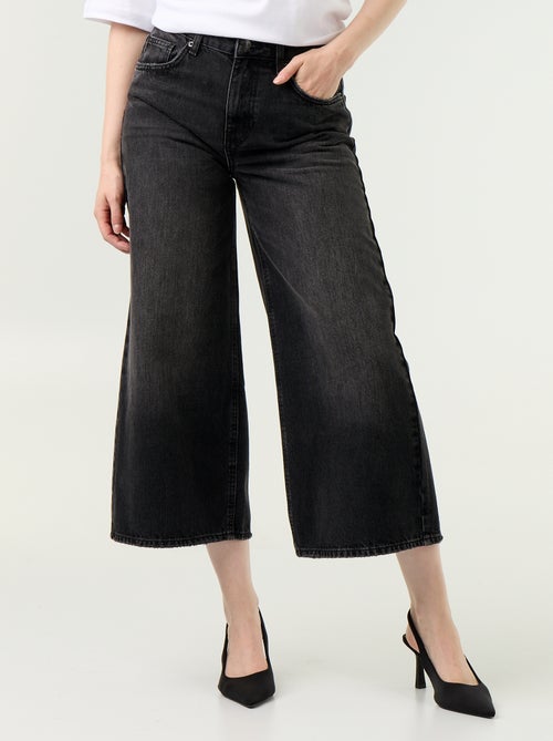 High-Rise Wide-Leg Jeans - Kiabi