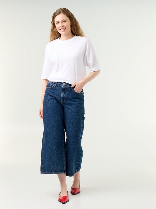 High-Rise Wide-Leg Jeans - Kiabi