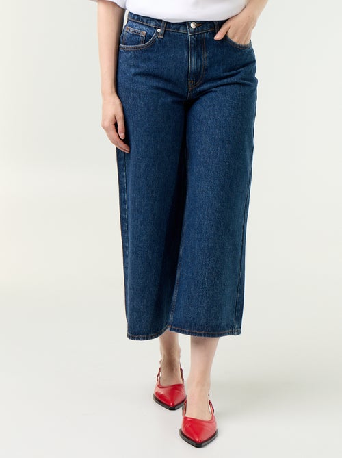High-Rise Wide-Leg Jeans - Kiabi