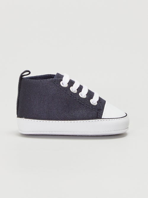 High-top canvas sneakers - Kiabi
