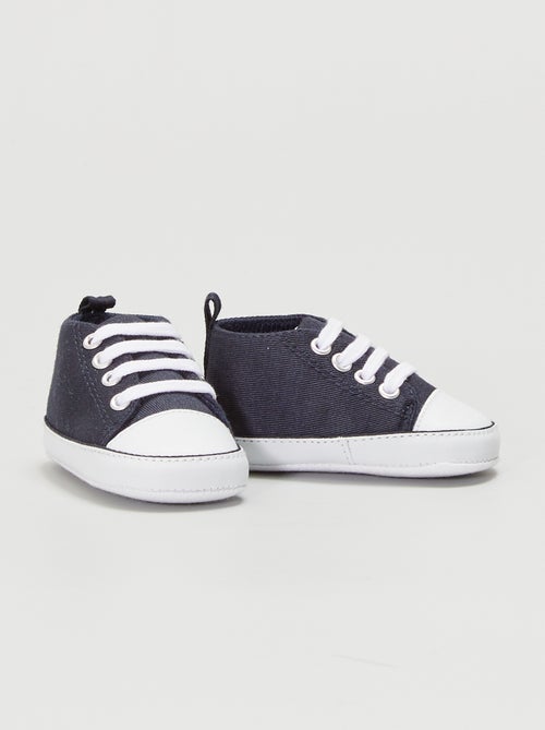 High-top canvas sneakers - Kiabi