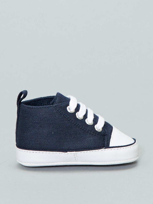 High-top canvas sneakers - Kiabi