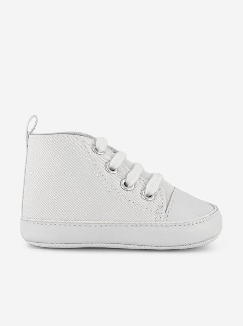 High-top canvas sneakers - Kiabi