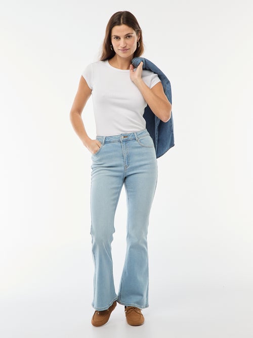 High-Waist Flare/Bootcut Jeans - L32 - Kiabi