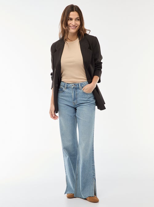 High-Waist Flare/Bootcut Jeans - Kiabi