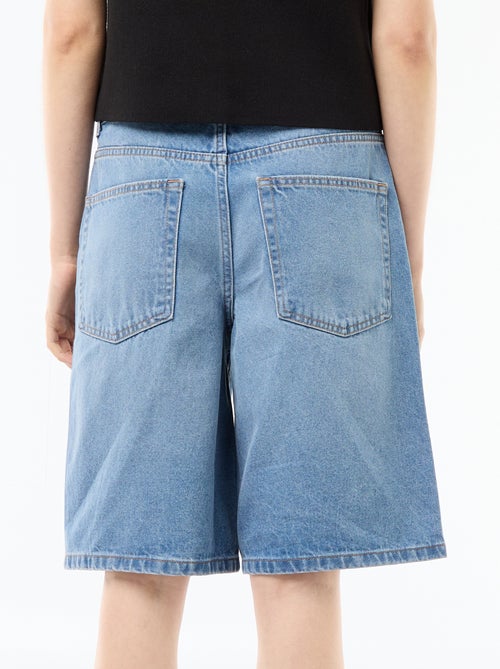 High-Waist Jeans-Bermuda - Kiabi