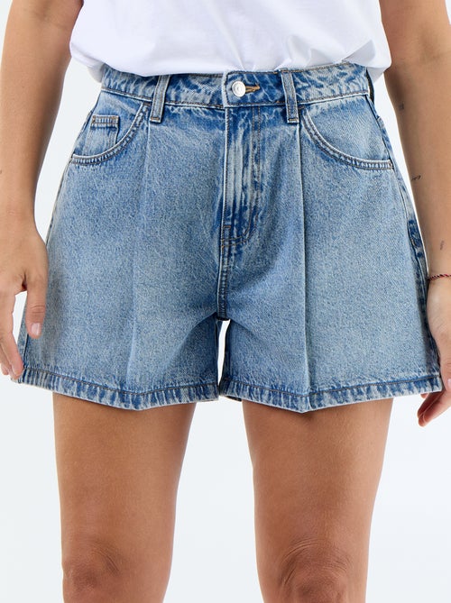 High-Waist Jeans-Bermuda - Kiabi