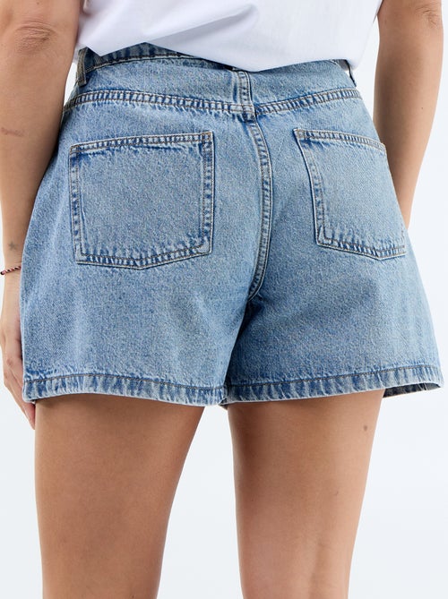 High-Waist Jeans-Bermuda - Kiabi