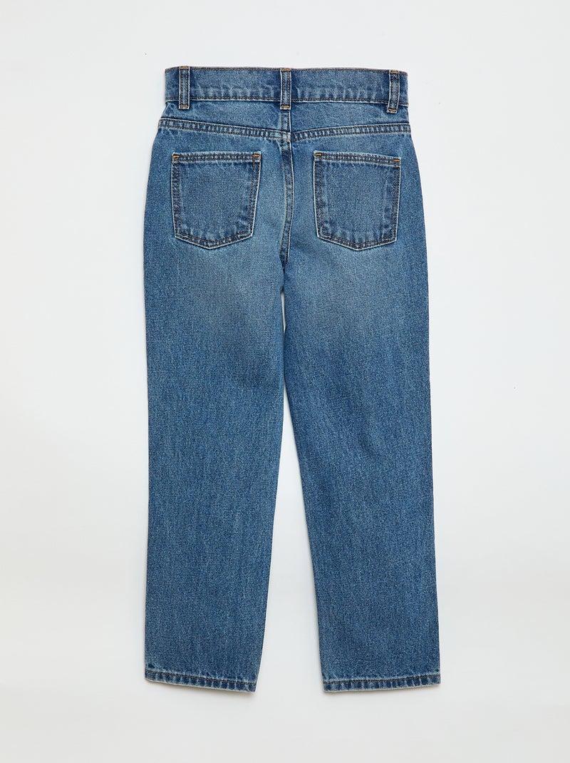 High-Waist Jeans Blau - Kiabi