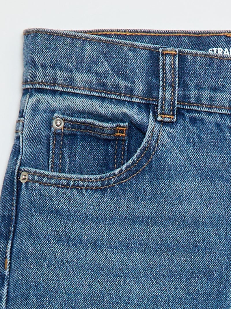 High-Waist Jeans Blau - Kiabi