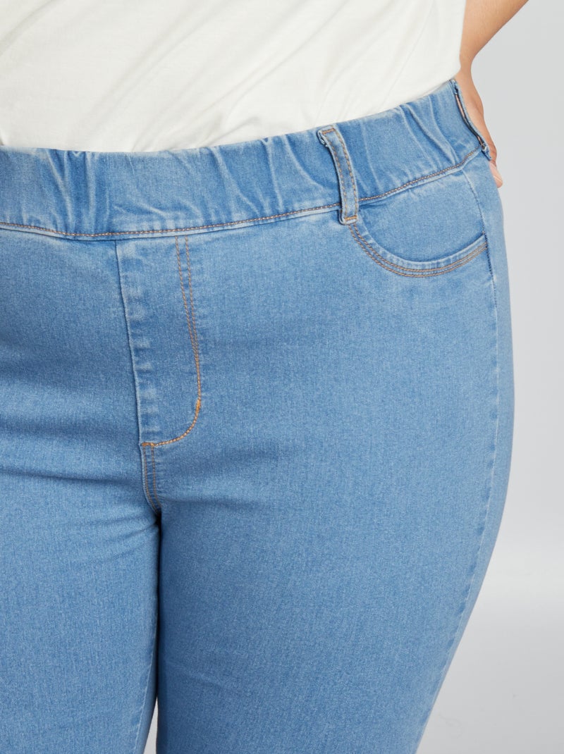 High-Waist Jegging Regular Stretch Blau - Kiabi