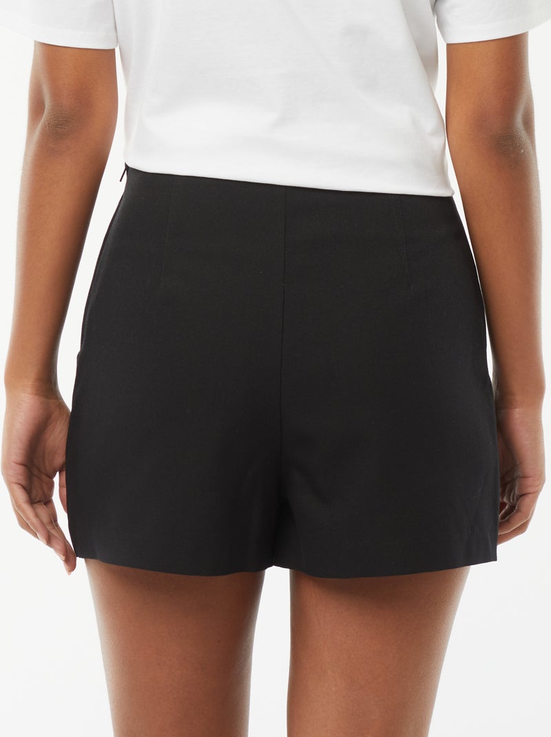 High-Waist Jupe-Short Schwarz - Kiabi