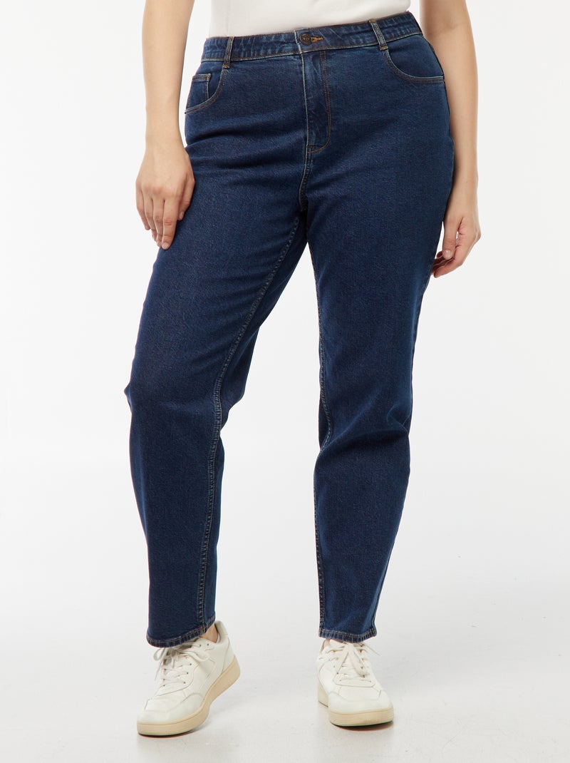 High-Waist Mom Jeans - L28 Blau - Kiabi