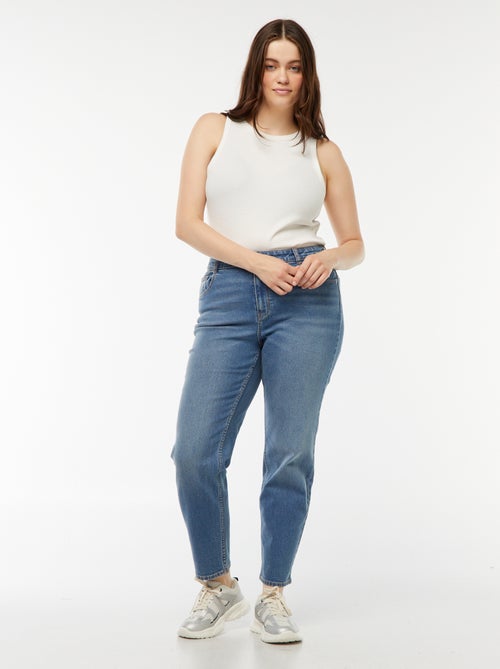 High-Waist Mom Jeans - L28 - Kiabi