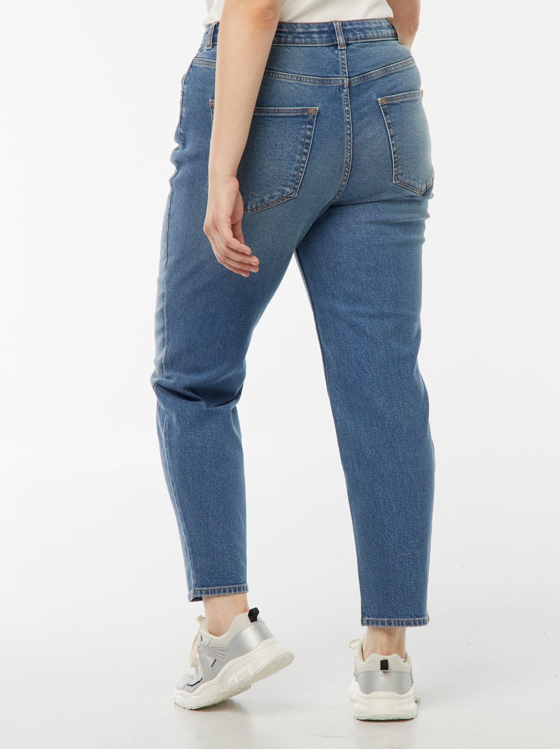 High-Waist Mom Jeans - L28 Blau - Kiabi