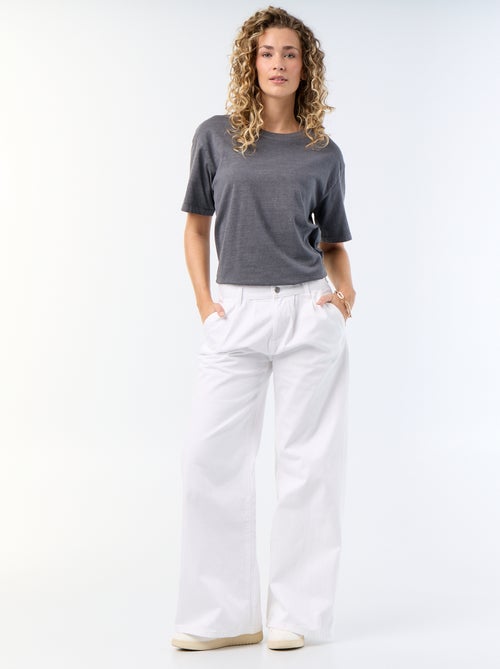 High Waist Palazzo Jeans mit weitem Schnitt - Kiabi