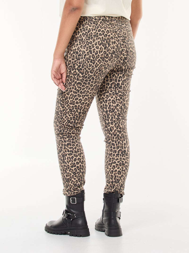 High-Waist Skinny-Hose Beige - Kiabi