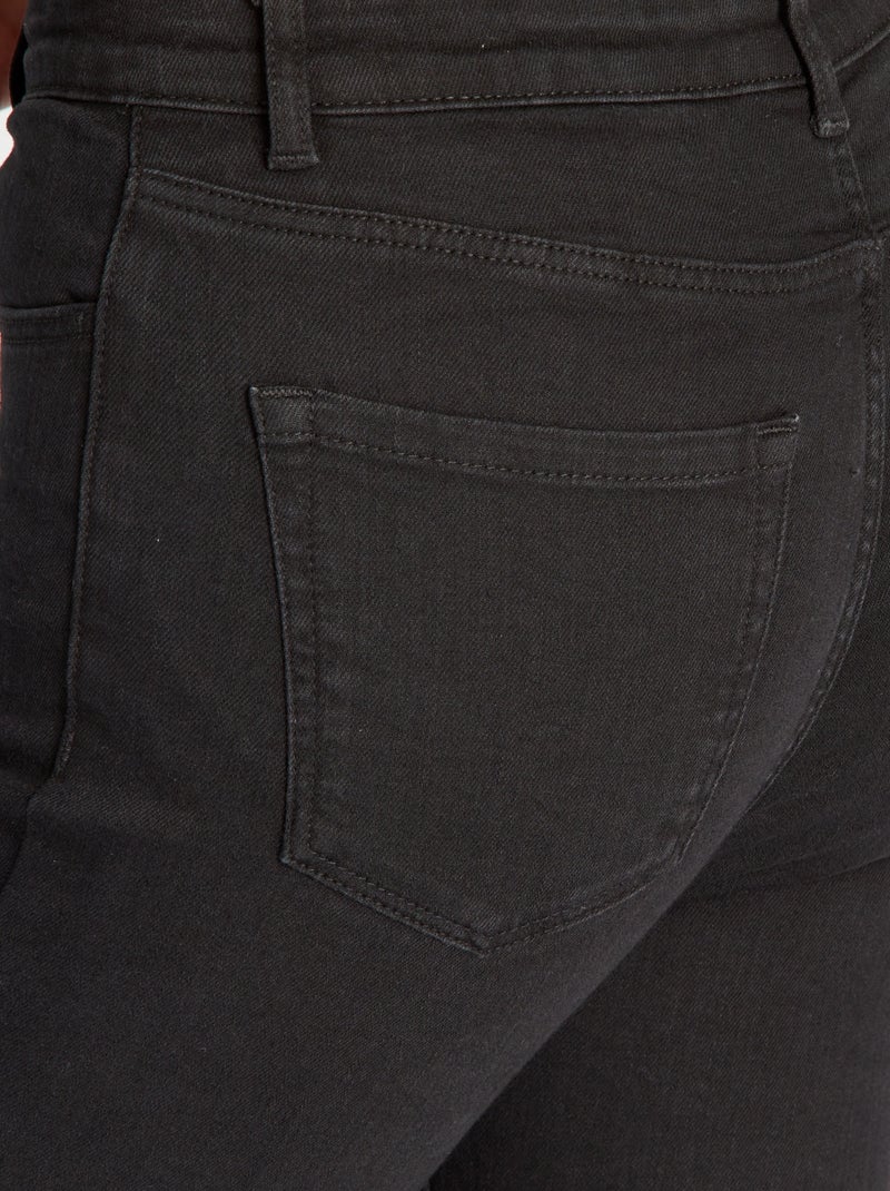 High-Waist Skinny Jeans Schwarz - Kiabi