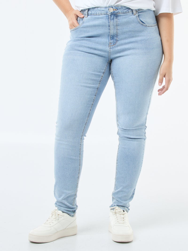 High-Waist Slim-Fit-Jeans - L34 Dreifachstein - Kiabi