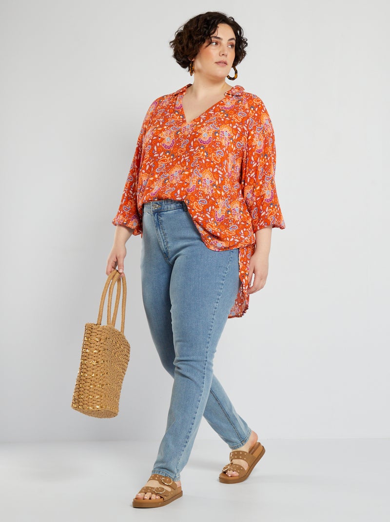 High-Waist Slim-Jeans - L28 Dreifachstein - Kiabi