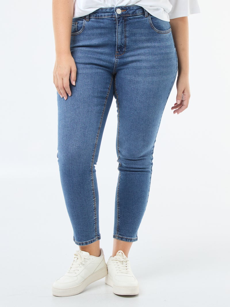 High-Waist Slim-Jeans - L28 Stein - Kiabi