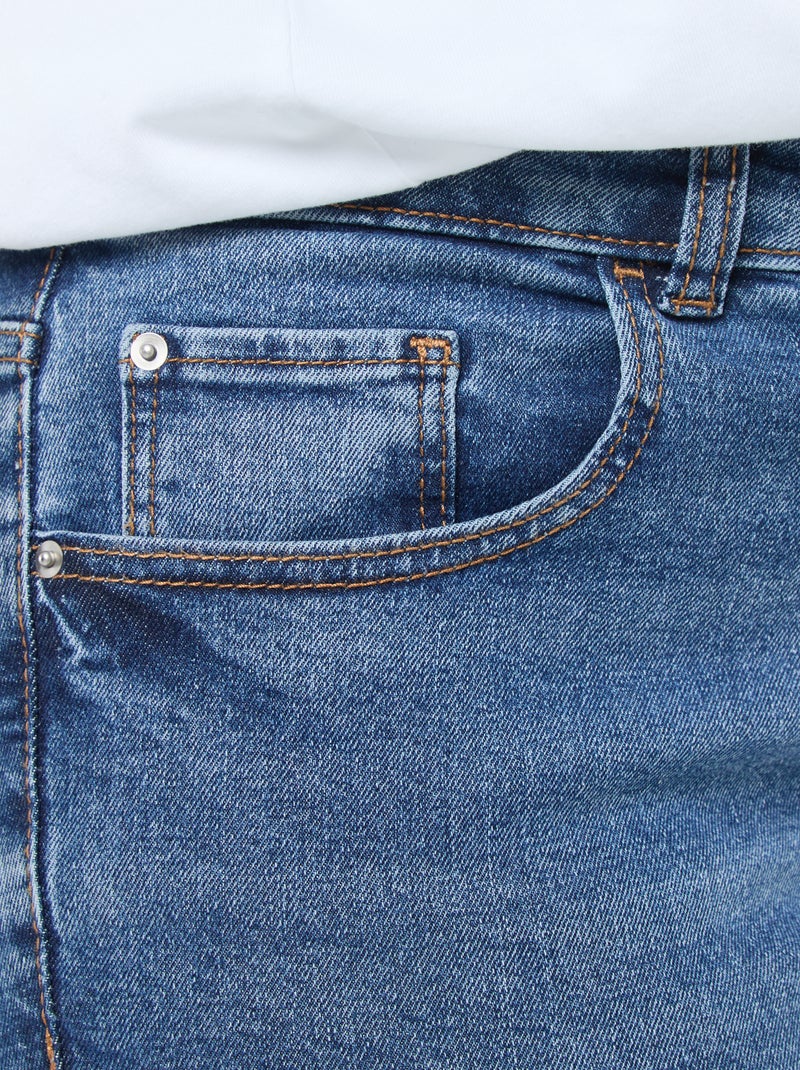 High-Waist Slim-Jeans - L28 Stein - Kiabi
