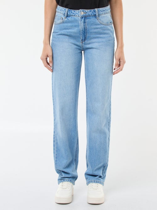 High-Waist Straight Fit Jeans - L32 - Kiabi