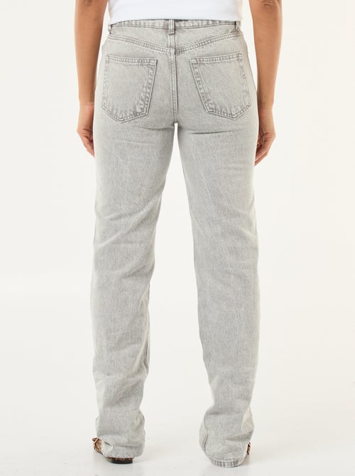 High-Waist Straight Fit Jeans - L32 - Kiabi