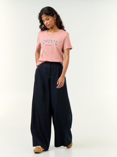 High-Waist Weite Hose - Kiabi