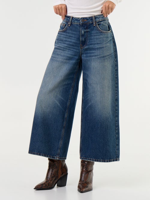 High-Waist Wide-Leg Jeans - Kiabi