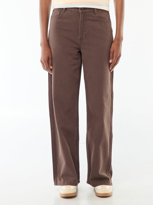 High-Waist Wide-Leg Jeans - Kiabi