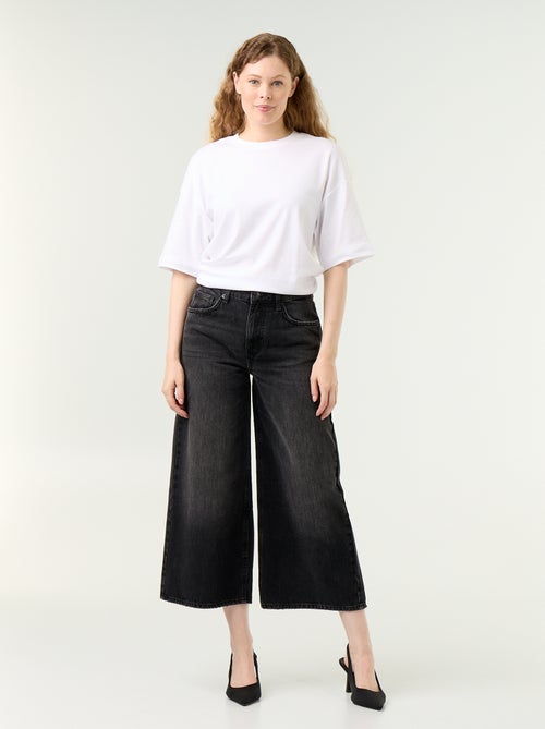 High-Waist Wide-Leg Jeans - Kiabi