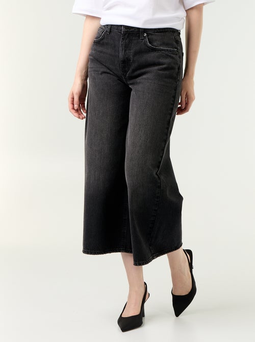 High-Waist Wide-Leg Jeans - Kiabi