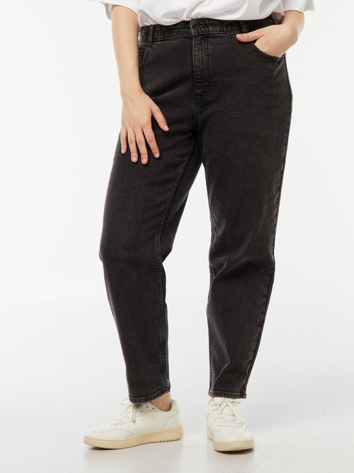 High-waisted 5-pocket mom jeans - L32 - Kiabi High-waisted 5-pocket mom jeans - L32 - Kiabi