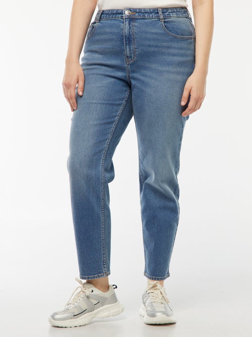 High-waisted 5-pocket mom jeans - L32 - Kiabi High-waisted 5-pocket mom jeans - L32 - Kiabi