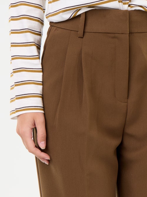 High-waisted carrot fit trousers - Kiabi