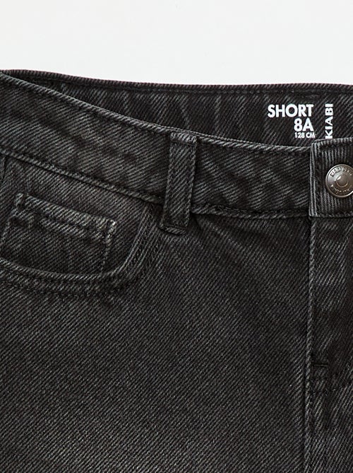 High-waisted denim shorts - Kiabi