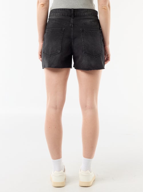 High-Waisted Denim Shorts - Kiabi