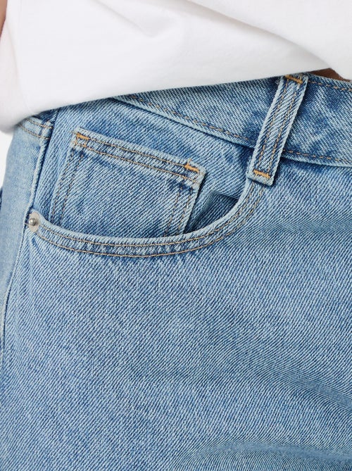 High-Waisted Denim Shorts - Kiabi