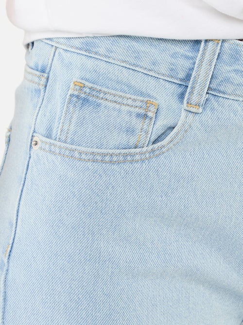 High-Waisted Denim Shorts - Kiabi