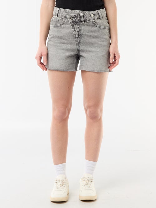High-Waisted Denim Shorts - Kiabi