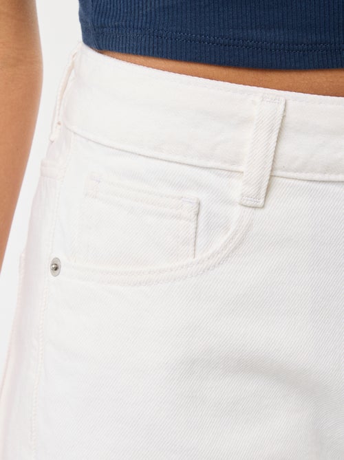 High-Waisted Denim Shorts - Kiabi