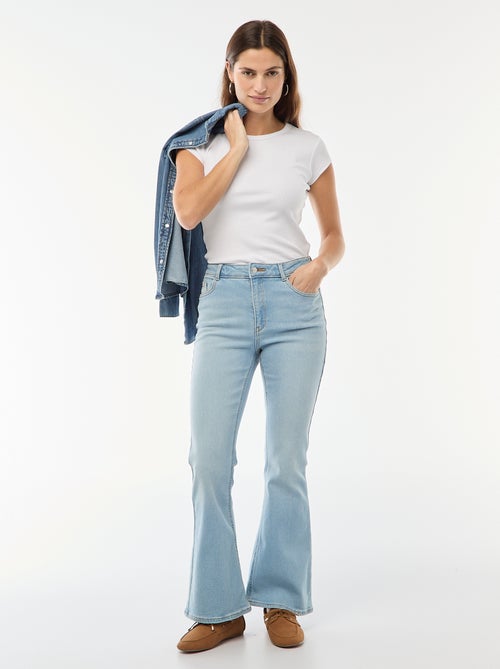 High-Waisted Flare/Bootcut Jeans - L28 - Kiabi