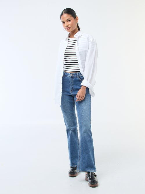 High-Waisted Flare/Bootcut Jeans - L32 - Kiabi